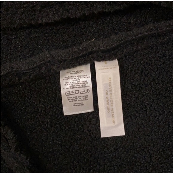 NWOT✔️ LOFT Faux Shearling Suede Aviator 3/4 Jacket -🏵️ - Picture 6 of 6